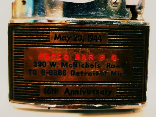 Petco Bar-B-Q - Souvenir Lighter 1944